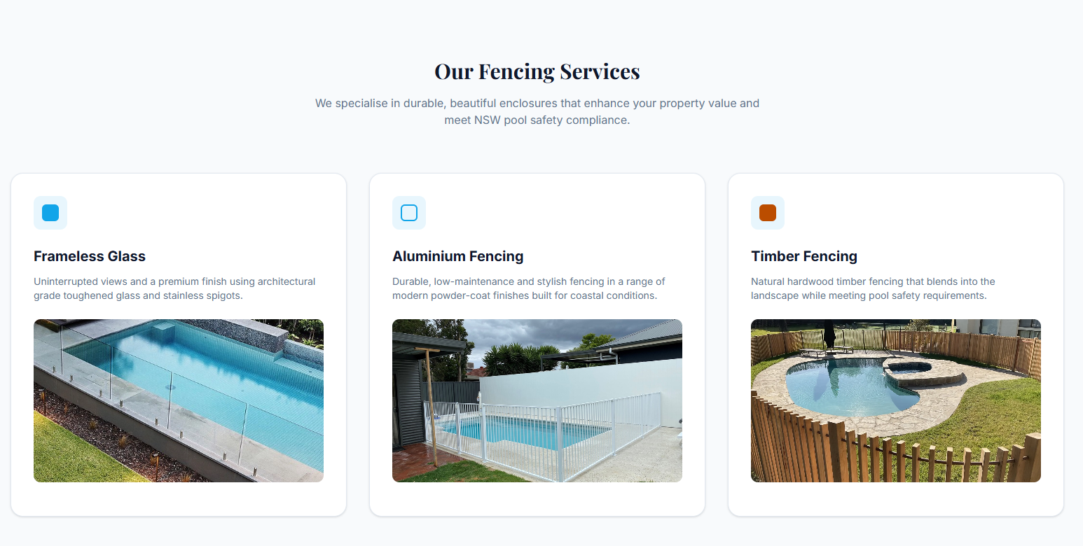 Clippo's Pool Fencing services overview